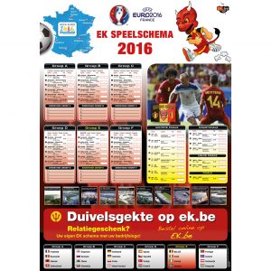 EK speelschema poster 2016