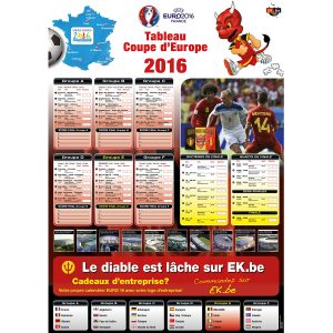 EK speelschema poster 2016 France